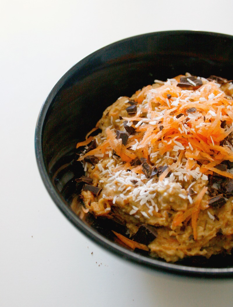 Gulerodskagegrød // carrot cake porridge
